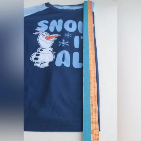 Briefly Stated Disney Frozen Movie Womens‎ Pajamas Sz S Fleece Olaf Elsa Anna - Picture 10 of 10